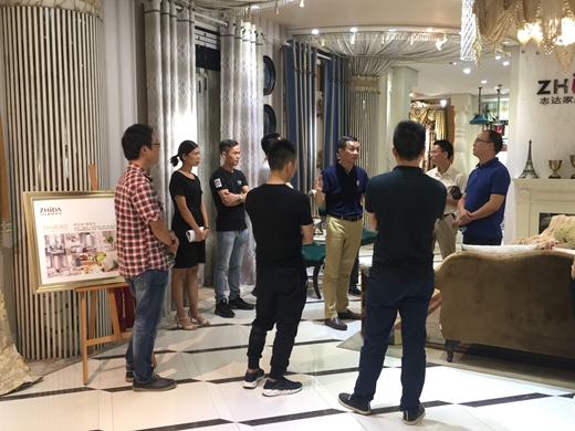 自由人、歐派工程領導到志達家居參觀