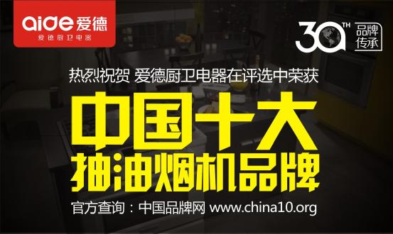 愛德廚衛(wèi)實(shí)力見證 鑄就“中國十大抽油煙機(jī)品牌”