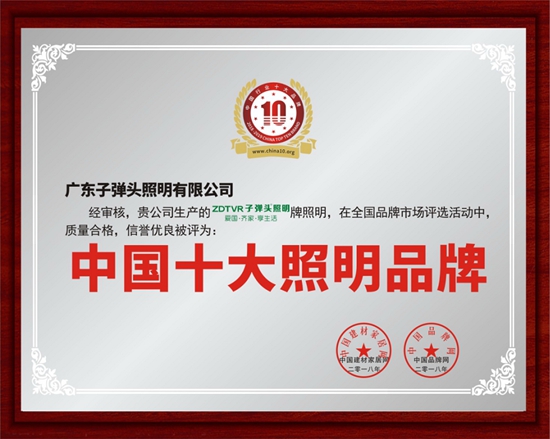 子彈頭照明：榮譽(yù)雙降，實(shí)至名歸