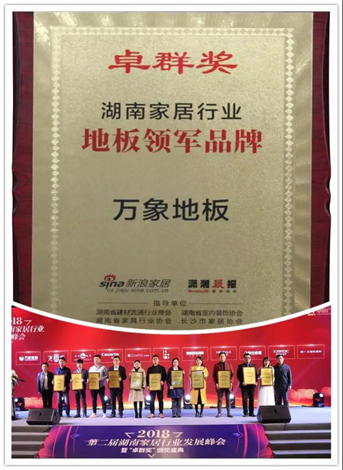 旺德府榮獲湖南家居行業(yè)“卓群獎(jiǎng)”多項(xiàng)大獎(jiǎng)